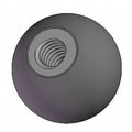 Ball Knob Soft Touch, 3/8-16 Thread Size, 1.75"L, Steel