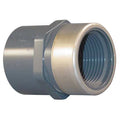 PVC, Stainless Steel Female Adapter, Socket x FNPT, 1/2 in Pipe Size