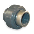 PVC, Stainless Steel Union, Socket x FNPT, 1/2 in Pipe Size