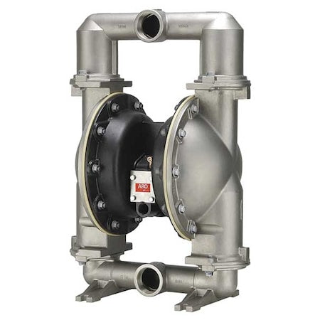 Double Diaphragm Pump, Stainless steel, Air Operated, PTFE, 172 GPM