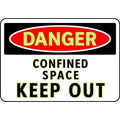 Danger Sign,7 x 10In,R and BK/WHT,ENG, 102434