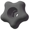 Snap Lock Star Knob, 5/16" Thread Size, 1-3/4" Dia., Plastic