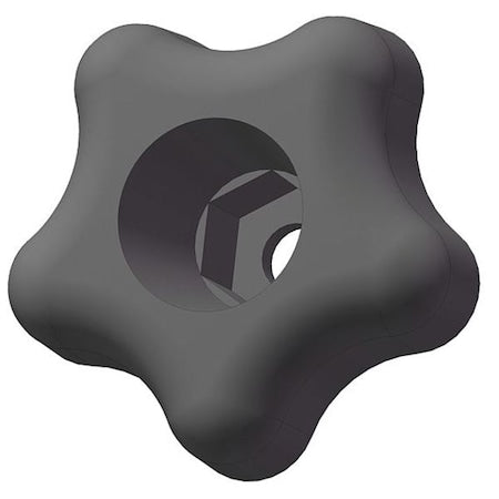 Snap Lock Star Knob, 5/16" Thread Size, 1-3/4" Dia., Plastic