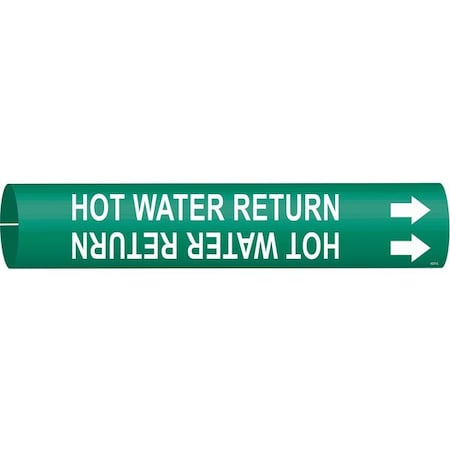 Pipe Mrkr,Hot Water Return,2-1/2 to3-7/8, 4337-C