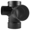ABS,SanitaryTee,3in,3inHub,3in,2inHub
