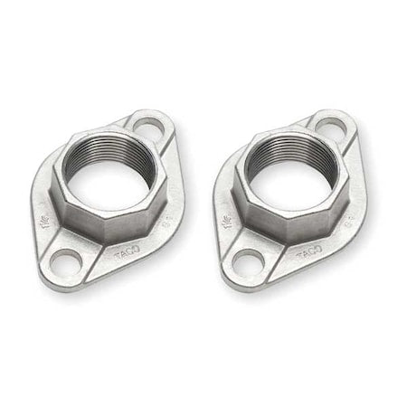 Flange Kit, Pipe Size 1 1/4In.NPT, SS, PK2