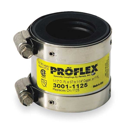 Shielded Coupling,For Pipe Size 1-1/2x1"