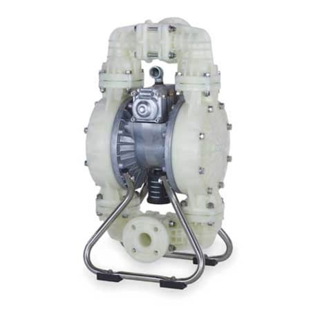 Double Diaphragm Pump, Polypropylene, Air Operated, PTFE, 120 GPM