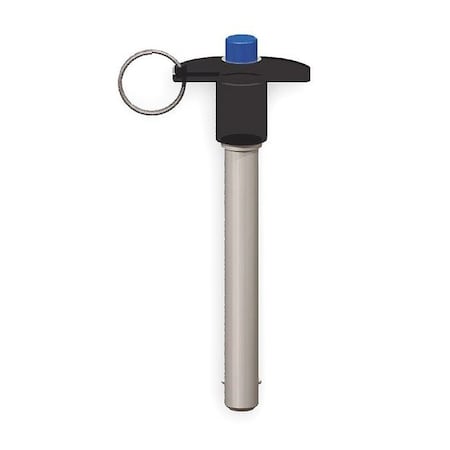T Handle Lock Pin,3.5,1/2,2 In Alum