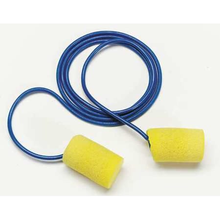 E-A-R Classic Small Disposable Foam Ear Plugs, Cylinder Shape, 29 dB, Yellow, 200 PK