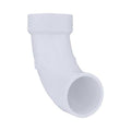 PVC Street Elbow, 90 Degrees, Long Sweep, Spigot x Hub, 1-1/2" Pipe Size