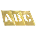 Stencil Set,Letters, Punctuation,Brass, 10028