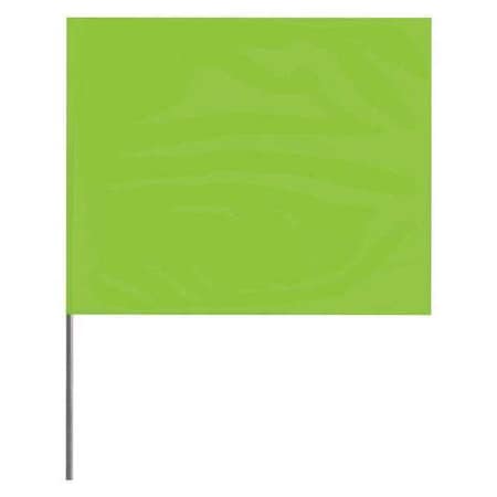 Marking Flag, PVC, Solid, 2.5" L., 100 PK