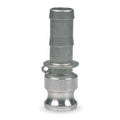 2" Male Adapter x Hose Shank 316 SS Adapter