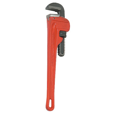 12 in L 2 in Cap. Cast Iron Straight Pipe Wrench