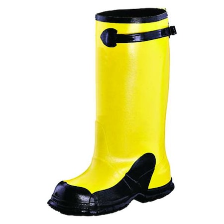 Overboot, Electrical, (1) Adjustable Side Strap, Rubber, 17" Height, Yellow, 9