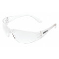 Checklite (CL1), Safety Glasses, Duramass Hard Coat, Polycarbonate Lens, Clear Frame, Frameless