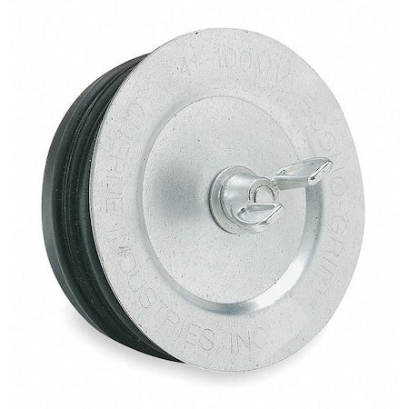 Pipe Plug,Wing Nut,2.62"H,2"Pipe