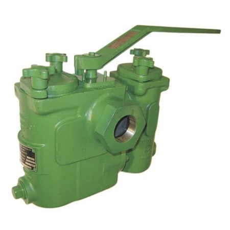 Duplex Strainer, 2" Pipe, Threaded, Cast iron, 175 psi at 150 Degrees F