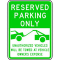 Reserved Parking Sign,24" x 18, RP-123-18HA
