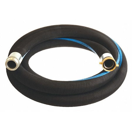 2" ID x 20 ft Rubber Water Suction Hose BK