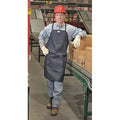 Bib Apron, Denim, 36 in Length, Blue