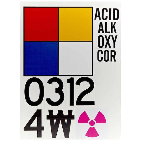 NFPA Sign, 15 in Height, 15 in Width, Diamond