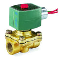 Solenoid Valve, 2-Way, 2-Position, Normally Closed, 3/8 in Pipe Size, 12V DC, High Flow, Brass, NBR