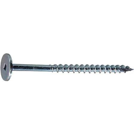 Wood Screw, #10, 3-7/16 in, Zinc Plated Steel Flat Head Torx Drive, 100 PK