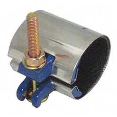 Band Clamp,2 3/8"MaxOD,Partial Cov,2"L