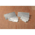 Blank Tag with Hole,Aluminm,3/4in H,PK25