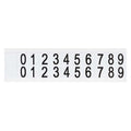 NumberLabelSet,Vinyl,3/4inH,5/8inW,PK25