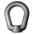 Oval Eye Nut, 7/8"-9 Thread Size, 1 in Thread Lg, Steel, Black Oxide