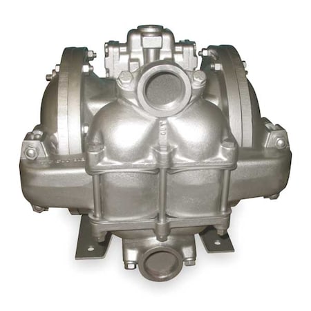 Double Diaphragm Pump, Aluminum, Air Operated, PTFE - Neoprene Backup