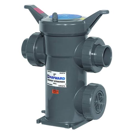 Basket Strainer, 2" Pipe, Socket/Threaded, PVC, 150 psi