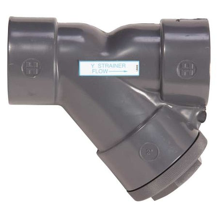 Y Strainer, 4" Pipe, Threaded, PVC, 150 psi