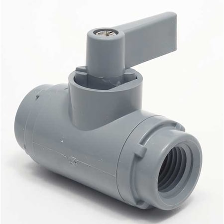 1/4" FNPT PVC Ball Valve Inline