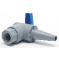 1/4" FNPT x Barb PVC Ball Valve Angle