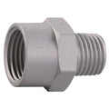 Pipe Bushing,Alum,1/4 (M)NPTx3/8 (F)NPT