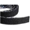 Reclosable Fastener, Rubber Adhesive, 75 ft, 1 in W, Black