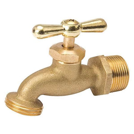 Hose Bibb,MNPT,3/4 in.,T-Handle