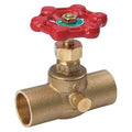 Stop and Waste Valve,Brass,CXC,3/4 in.
