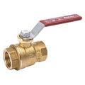 1/4" FNPT Brass Ball Valve Inline