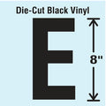 Letter Label, Vinyl, 8 in H, 4-3/4 in W