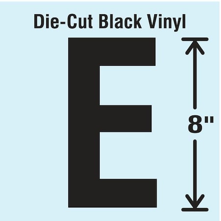 Letter Label, Vinyl, 8 in H, 4-3/4 in W