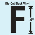 LetterLabel,Vinyl,4inH,2-1/4inW,PK10