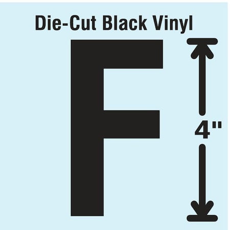 LetterLabel,Vinyl,4inH,2-1/4inW,PK10