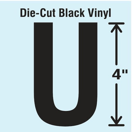 LetterLabel,Vinyl,4inH,2-1/4inW,PK10