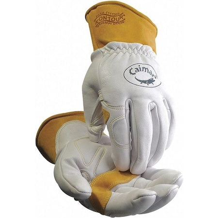 1871 Welding Gloves, Straight Cuff, Wing Thumb, Premium Goatskin, S, 1 PR