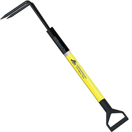 Rubbish Hook, 8 ft. Pro-Lite Pole, HiViz Yellow, D-Handle